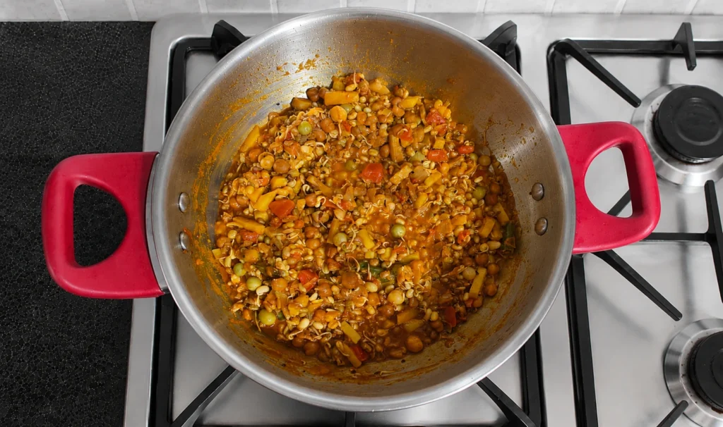 Step 6 — Sprouted Mixed Usal Recipe | Maharashtrian Style Usal