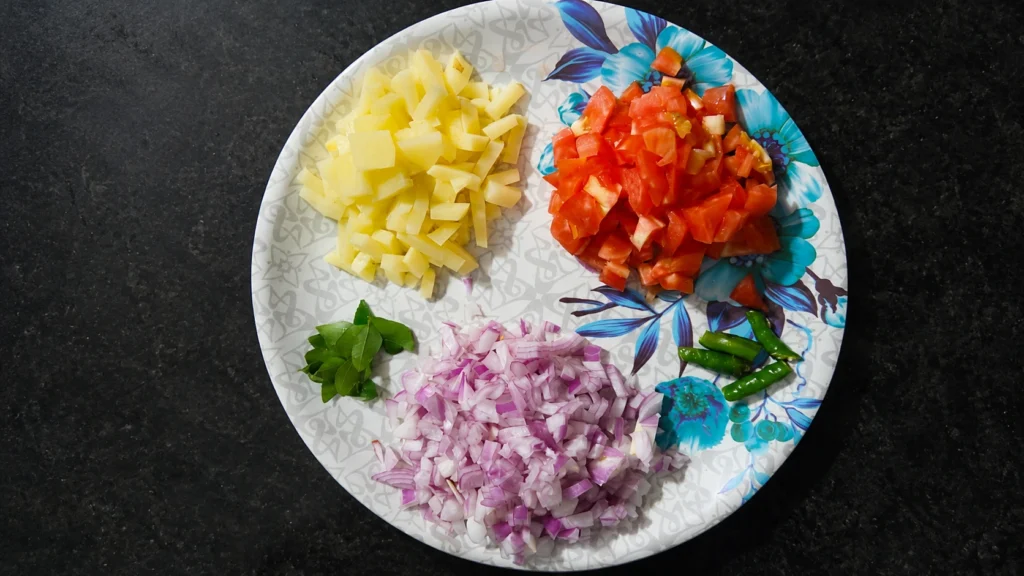 Preparation of Mixed Sprouted Usal Recipe