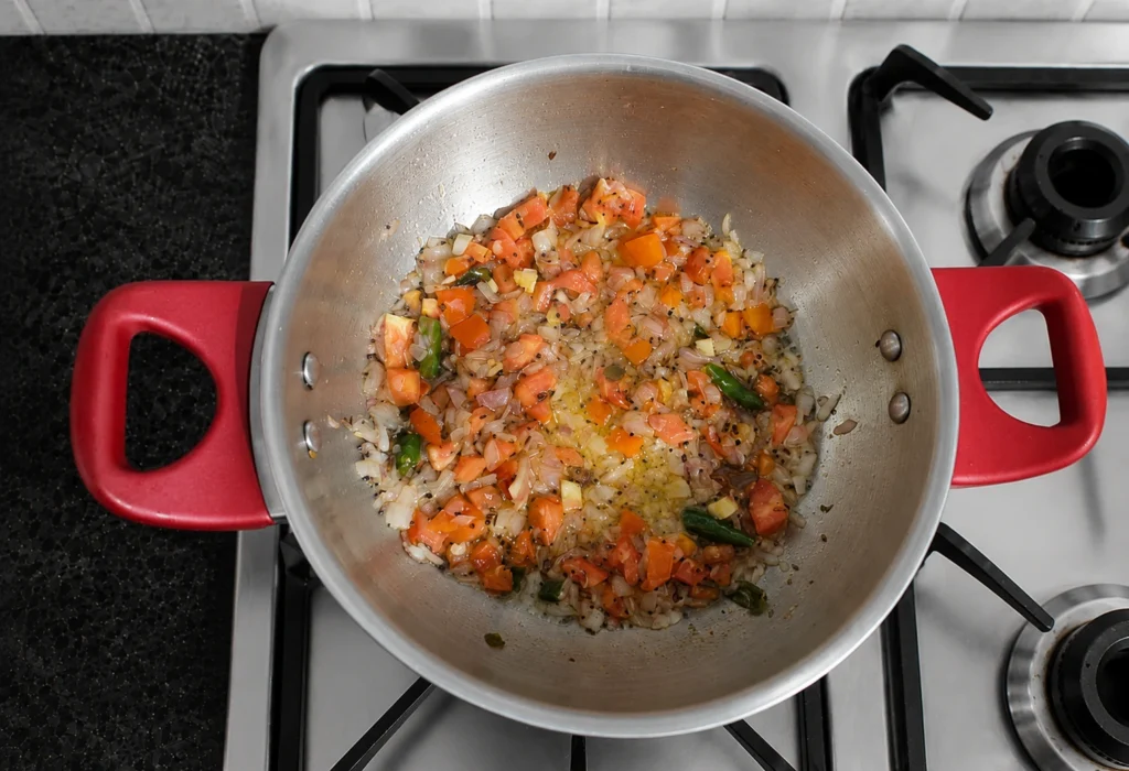 Step 4 — Sprouted Mixed Usal Recipe | Maharashtrian Style Usal