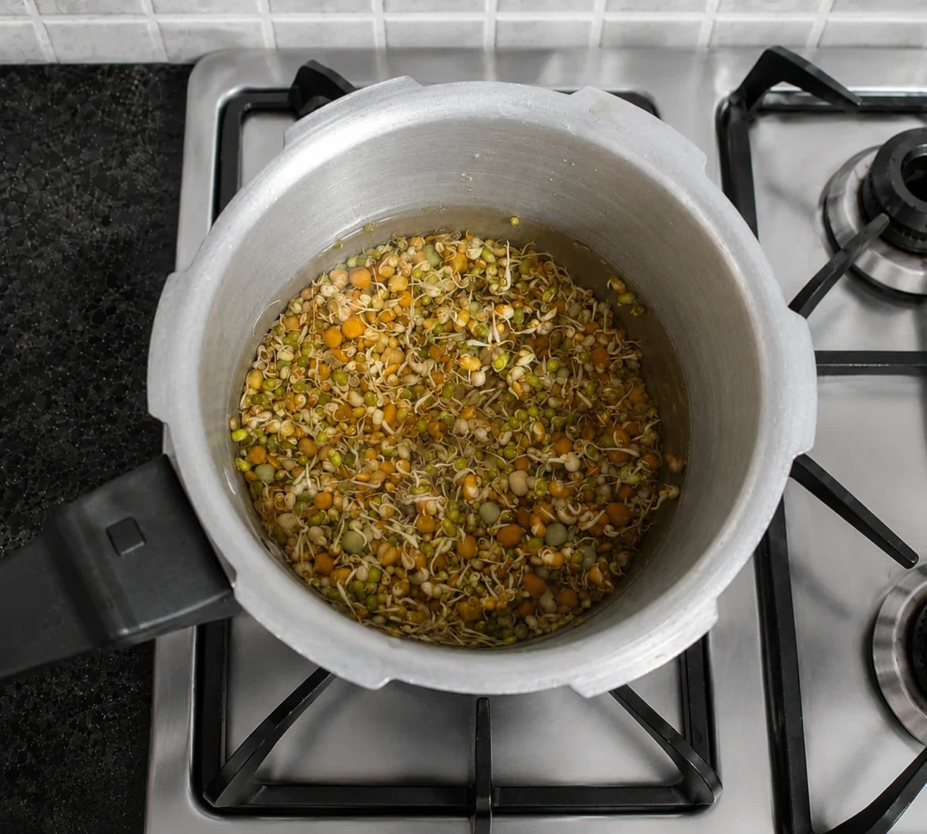 Step 1 — Sprouted Mixed Usal Recipe | Maharashtrian Style Usal