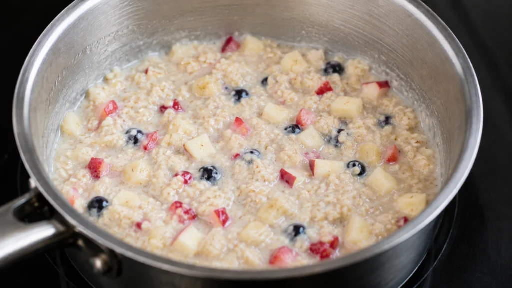 Step 3 — Oats Porridge Recipe | Healthy Breakfast Oats Bowl