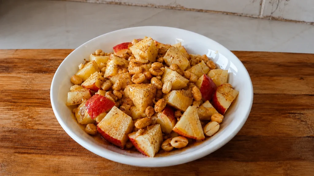 Step 4 — Apple and Peanut Bowl Recipe | Easy Healthy Snack Bowl
