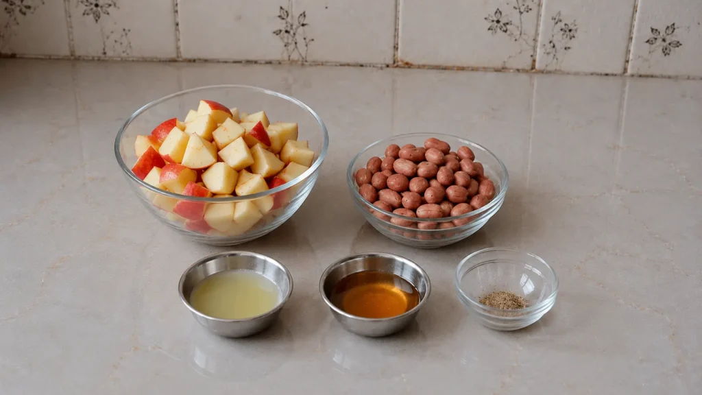 Apple and Peanut Bowl Recipe | Easy Healthy Snack Bowl
