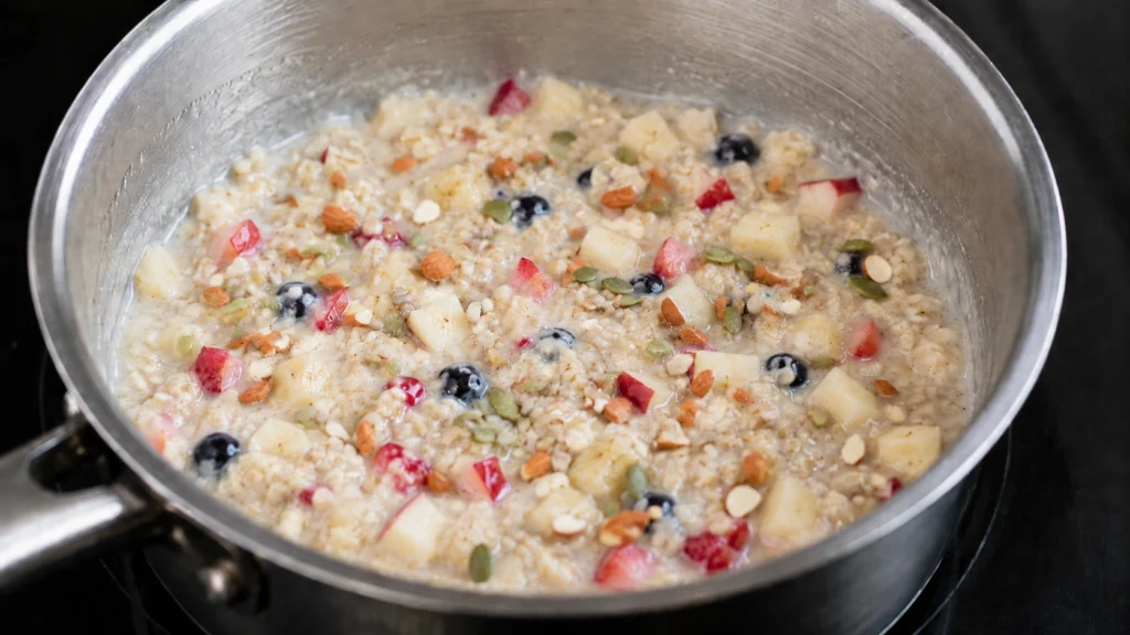Step 4 — Oats Porridge Recipe | Healthy Breakfast Oats Bowl