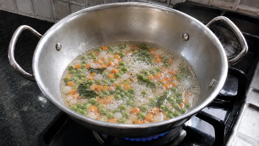 Step 4 — Vegetable Upma Recipe | Soft Rava Upma with Vegetables