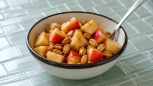 Apple and Peanut Bowl Recipe | Easy Healthy Snack Bowl