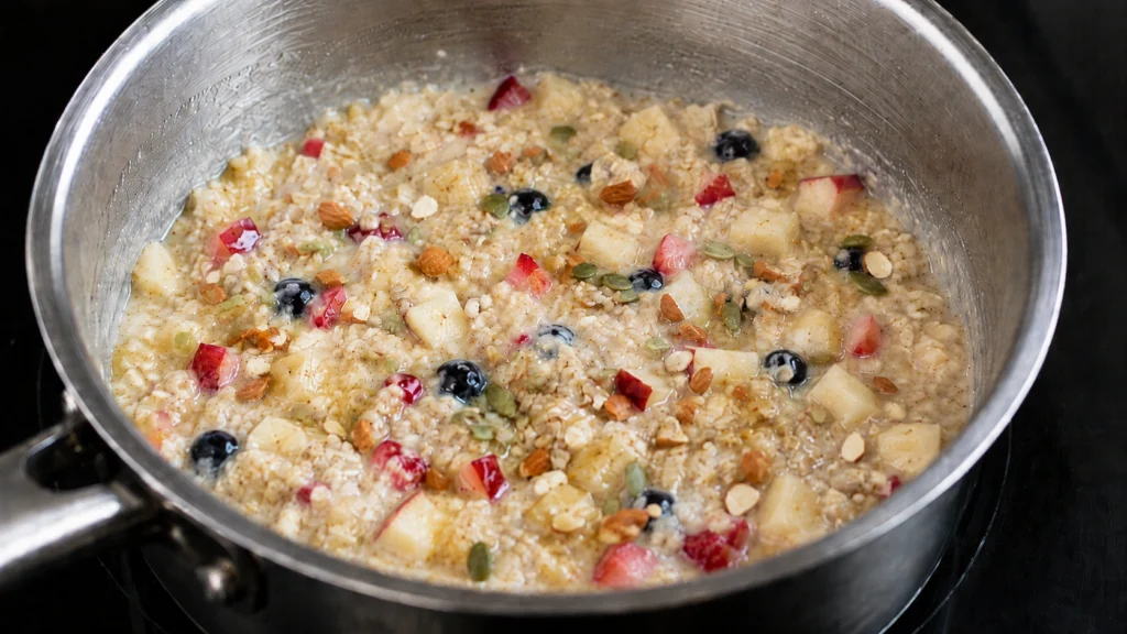 Step 5 — Oats Porridge Recipe | Healthy Breakfast Oats Bowl