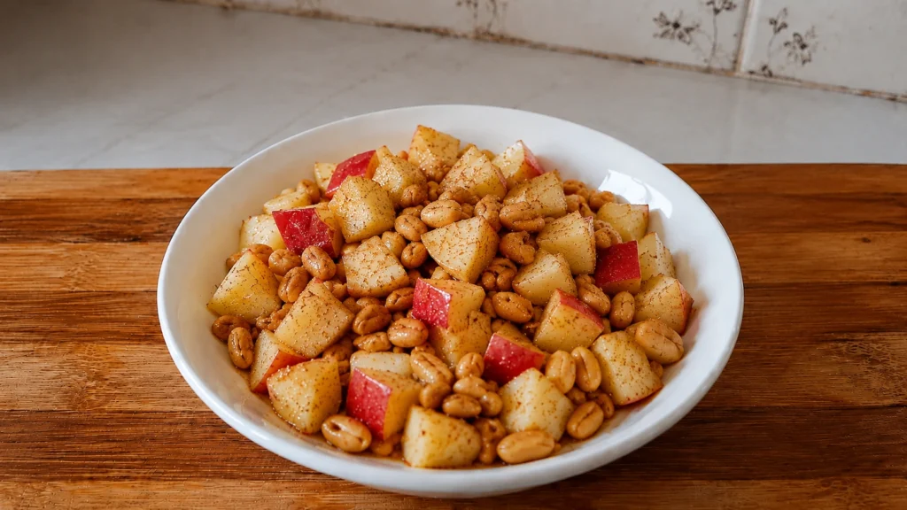 Step 5 — Apple and Peanut Bowl Recipe | Easy Healthy Snack Bowl