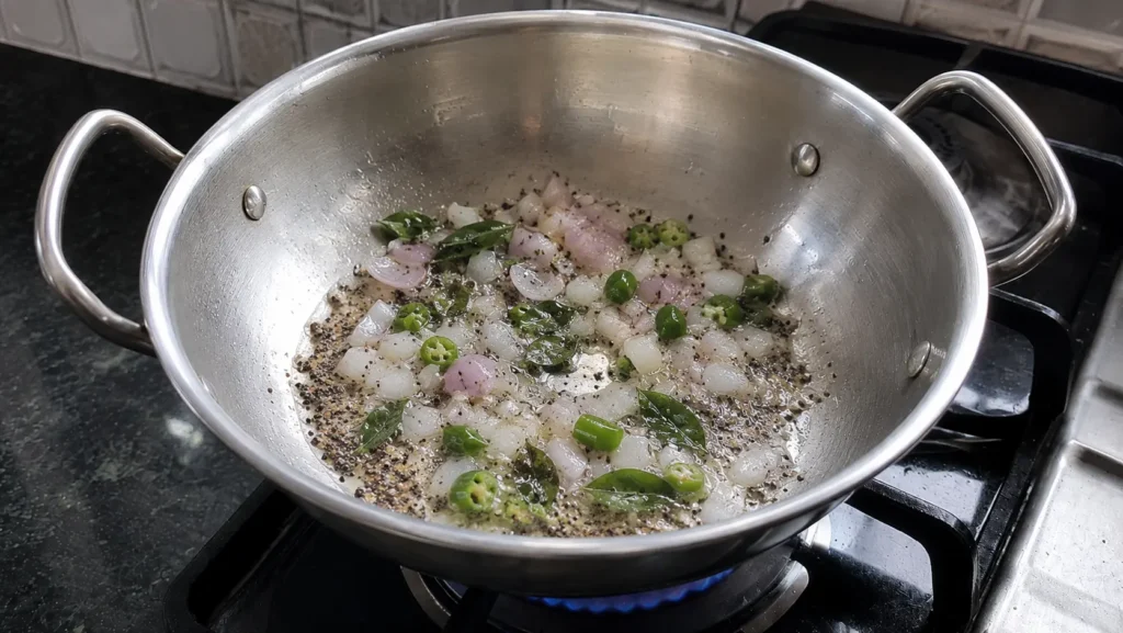 Step 2 — Vegetable Upma Recipe | Soft Rava Upma with Vegetables