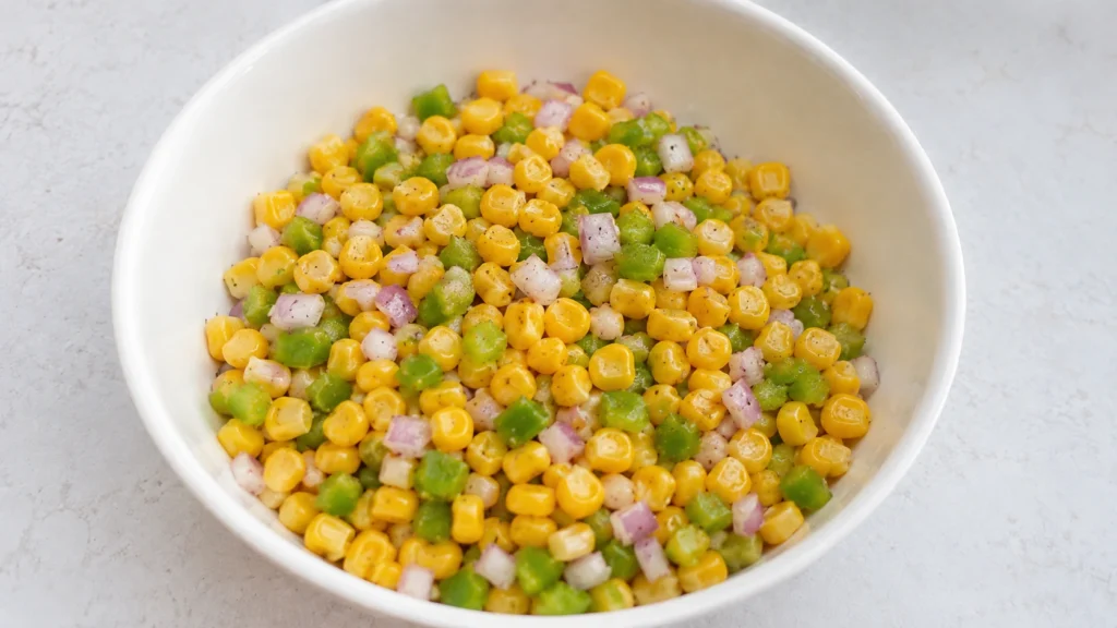 Step 2 — Masala Corn Toast Recipe | Easy Corn Bread Toast