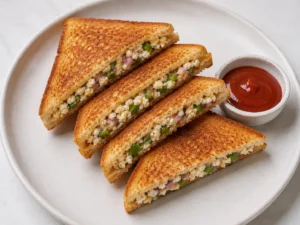 Paneer Vegetable Sandwich Recipe | Easy Toasted Paneer Sandwich
