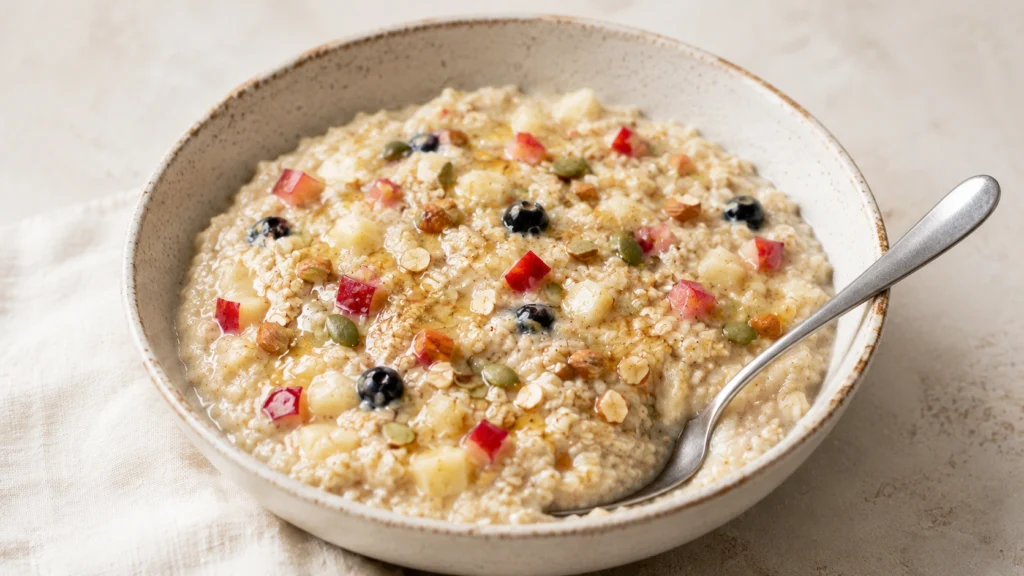 Oats Porridge Recipe | Healthy Breakfast Oats Bowl