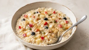 Oats Porridge Recipe | Healthy Breakfast Oats Bowl